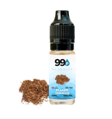 Classic Tobacco E Liquid - 10ml – 50PG / 50VG