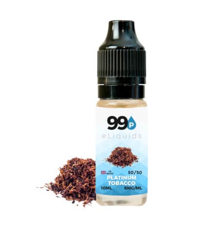 Platinum Tobacco E Liquid – 10ml – 50PG / 50VG